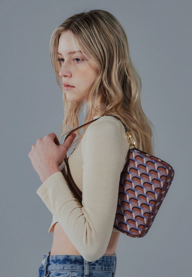 Monogram Petit Shoulder SS Camel
