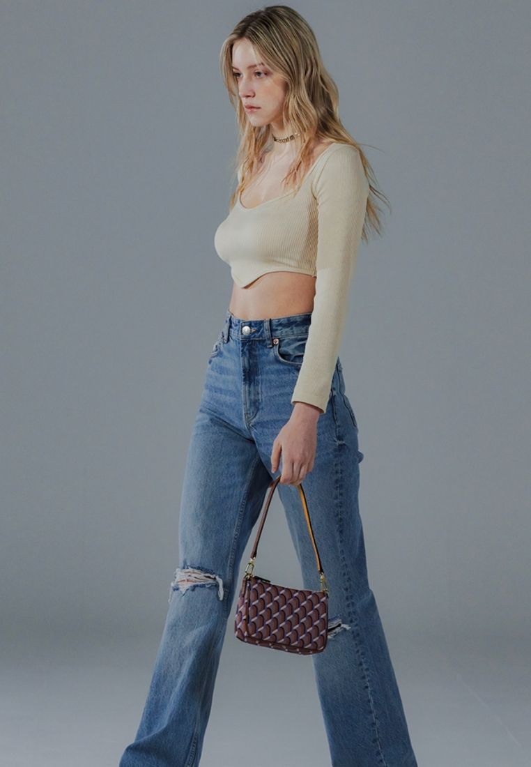 Monogram Petit Shoulder SS Camel