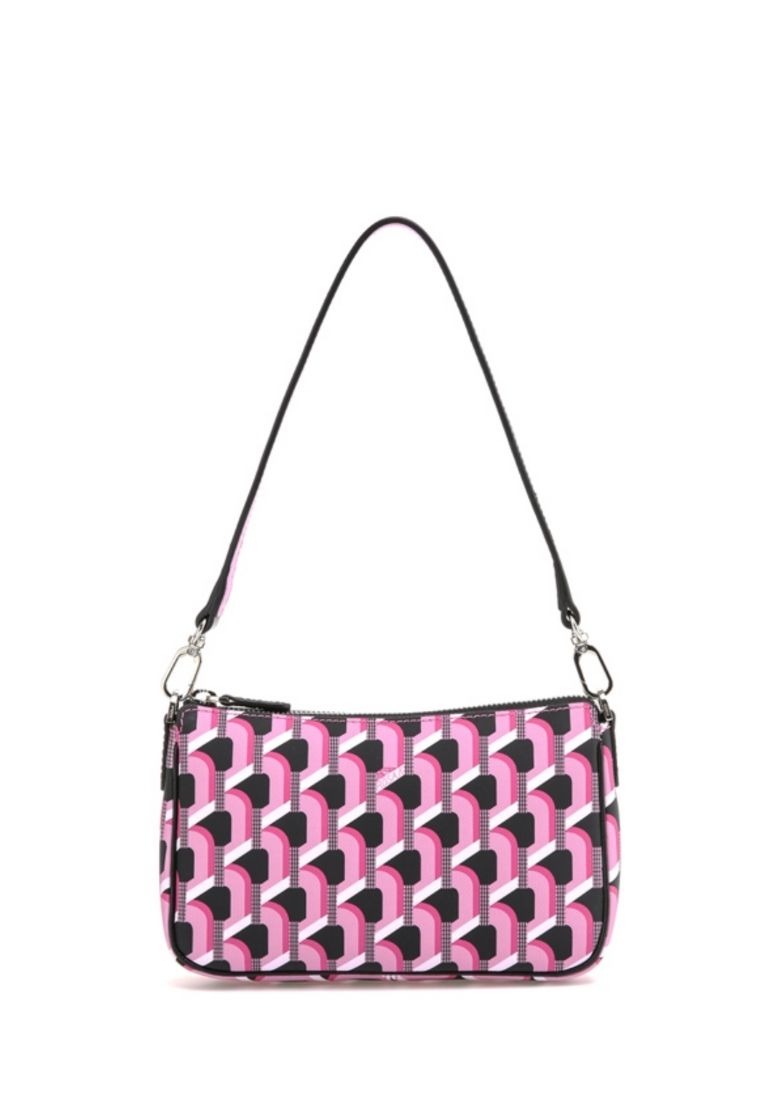 Monogram Petit Shoulder Pink Black SS