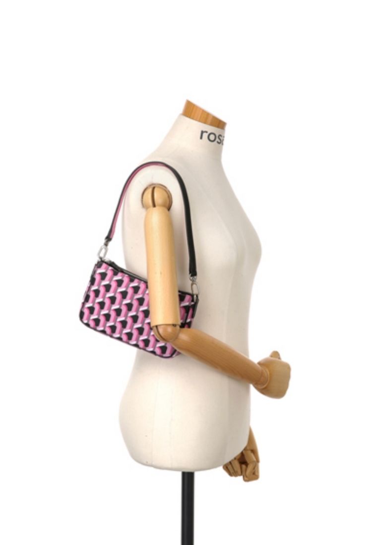 Monogram Petit Shoulder Pink Black SS
