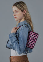 Monogram Petit Shoulder Pink Black SS