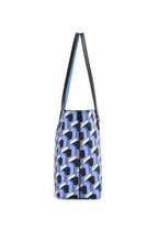 Monogram Shopper Blue Black