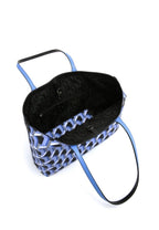 Monogram Shopper Blue Black