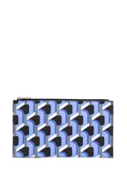 Monogram Shopper Blue Black