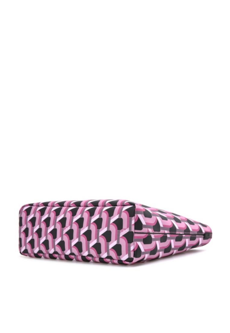 Monogram Shopper Pink Black