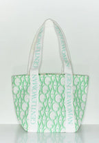Monogram Tote Bag Green