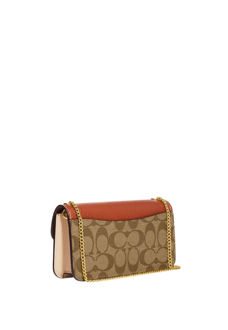 Morgan Crossbody In Colorblock Signature Canvas Khaki Multi