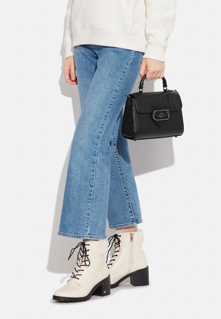 Morgan Top Handle Satchel Black Multi