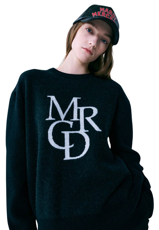 MRCD Knit Pullover Black Ivory