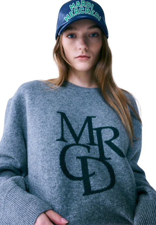 MRCD Knit Pullover Grey Deep Green