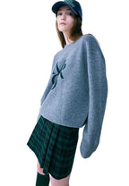 MRCD Knit Pullover Grey Deep Green