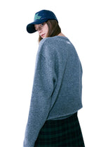 MRCD Knit Pullover Grey Deep Green