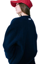MRCD Knit Pullover Navy Ivory