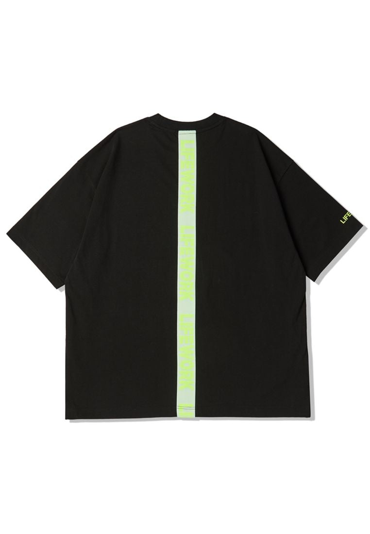 Neon Tape T-Shirt Black
