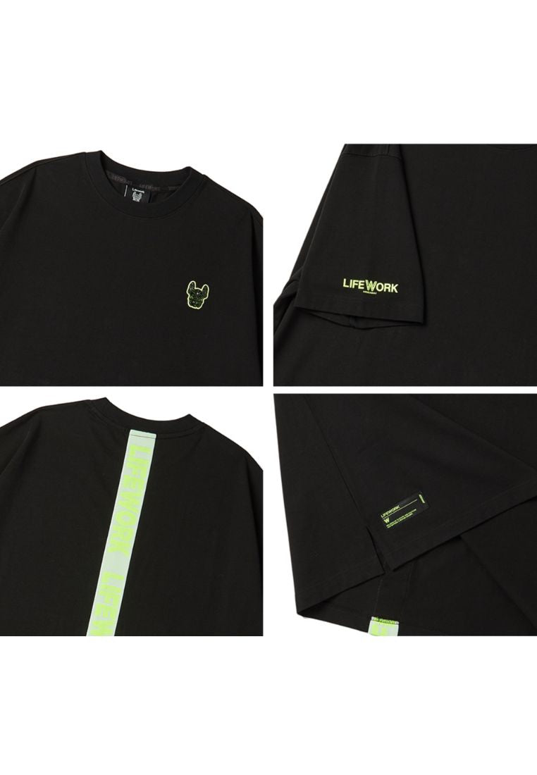 Neon Tape T-Shirt Black