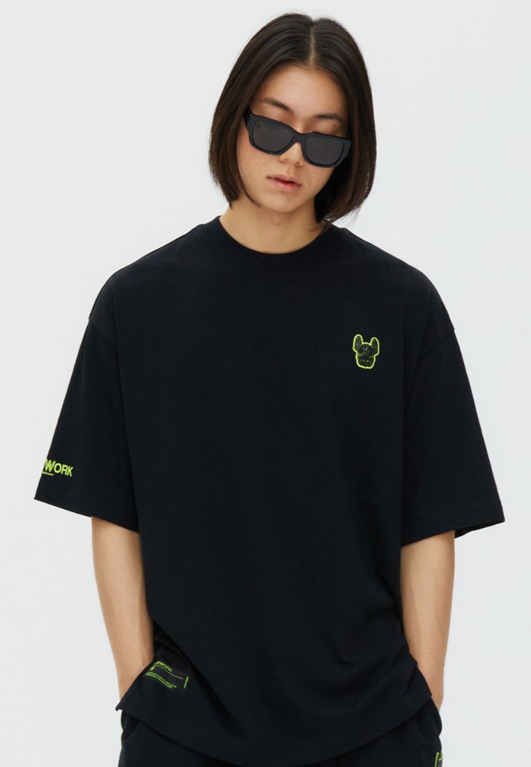Neon Tape T-Shirt Black