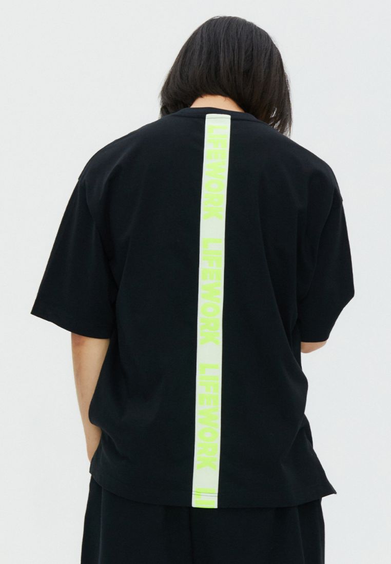 Neon Tape T-Shirt Black