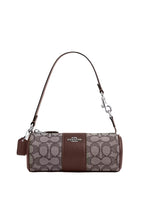 Nolita Barrel Bag In Signature Jacquard Oak Maple