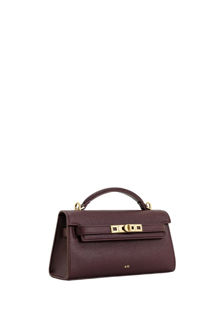 Noor Top Handle Bag - Deep Burgundy