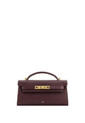 Noor Top Handle Bag - Deep Burgundy