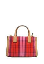 Nylon Mesh Mini Tote Pink Red Multi
