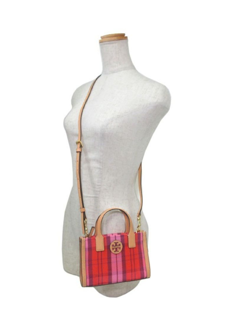 Nylon Mesh Mini Tote Pink Red Multi