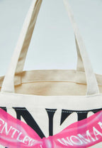 Old School Ribbon Sparkle Tote Bag