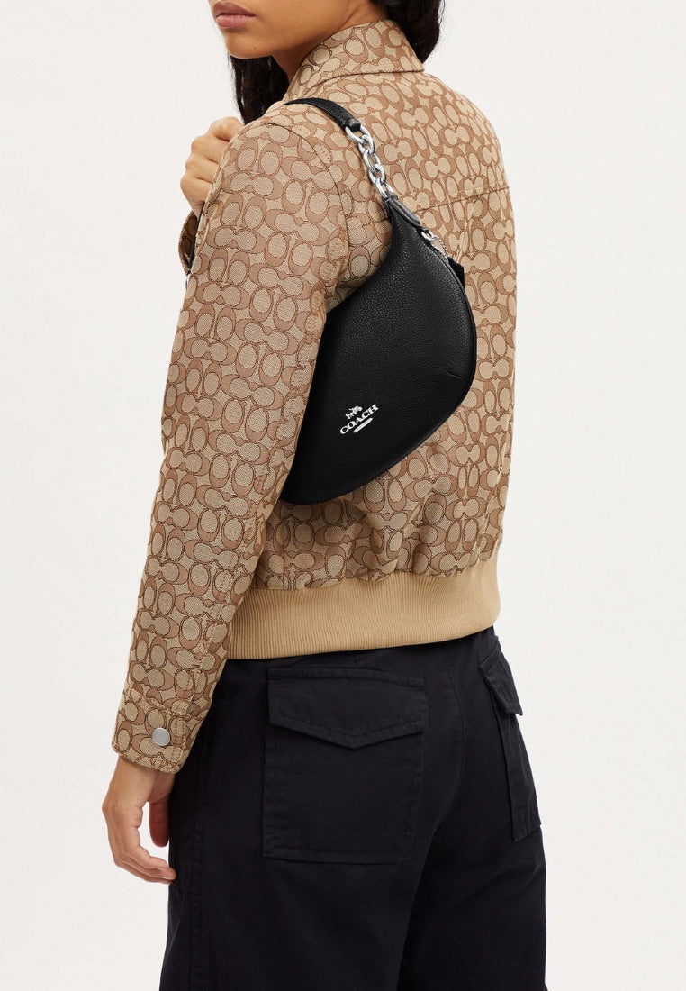 Payton Hobo Bag Silver Black