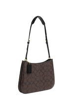 Penelope Shoulder Bag In Signature Canvas Brown Black