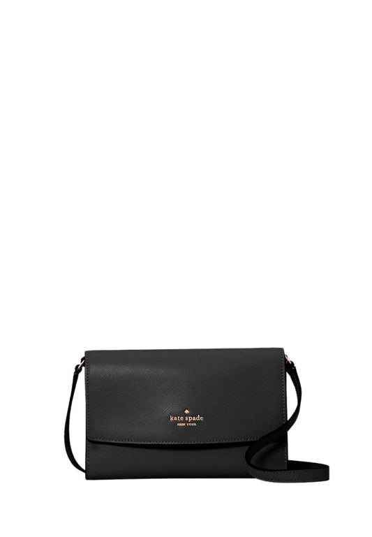 Perry Leather Crossbody Black