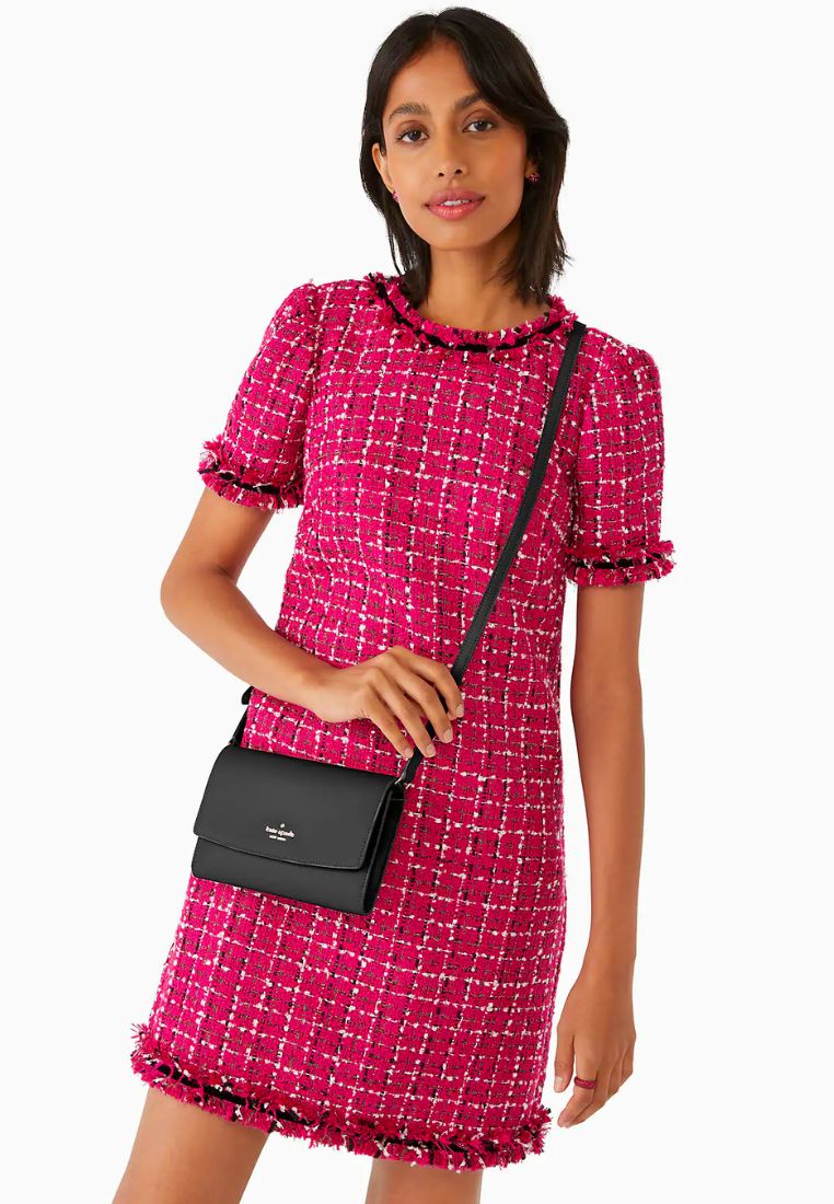 Perry Leather Crossbody Black