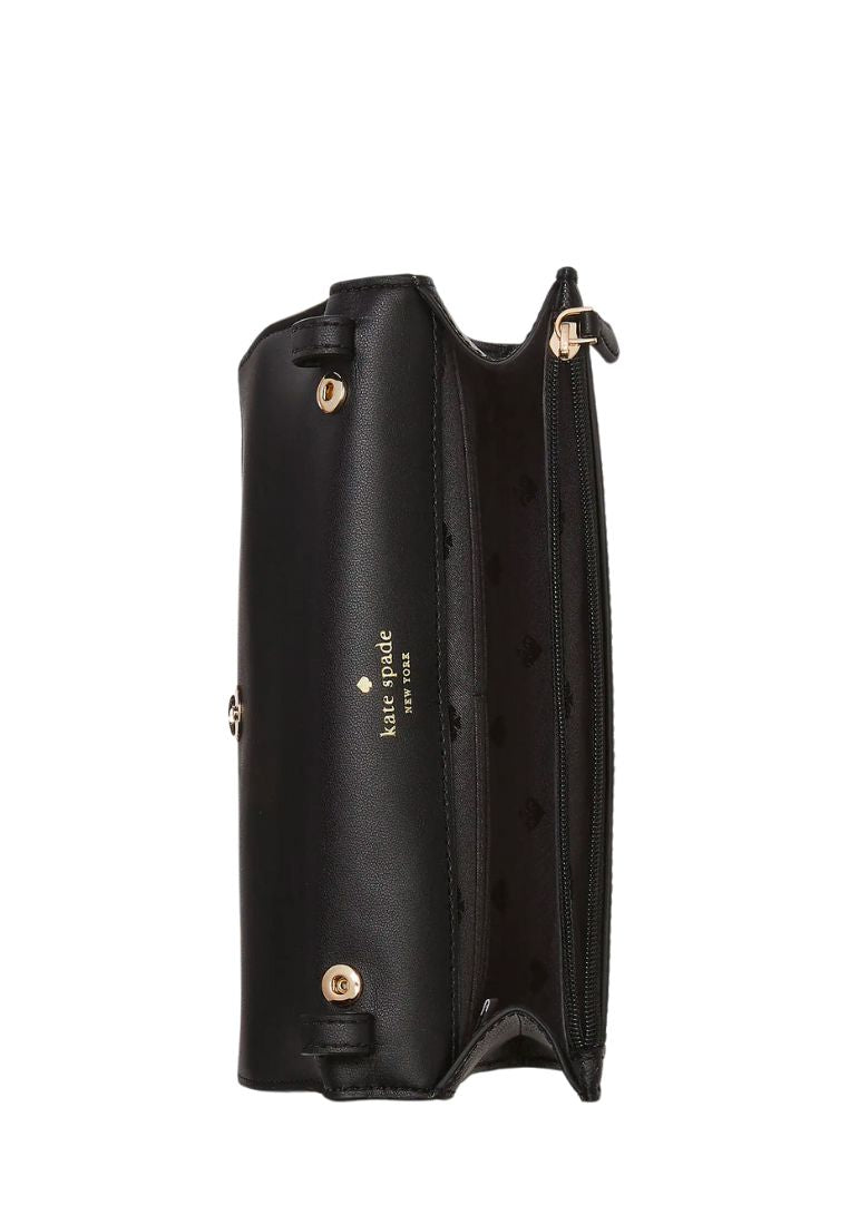Perry Leather Crossbody Black