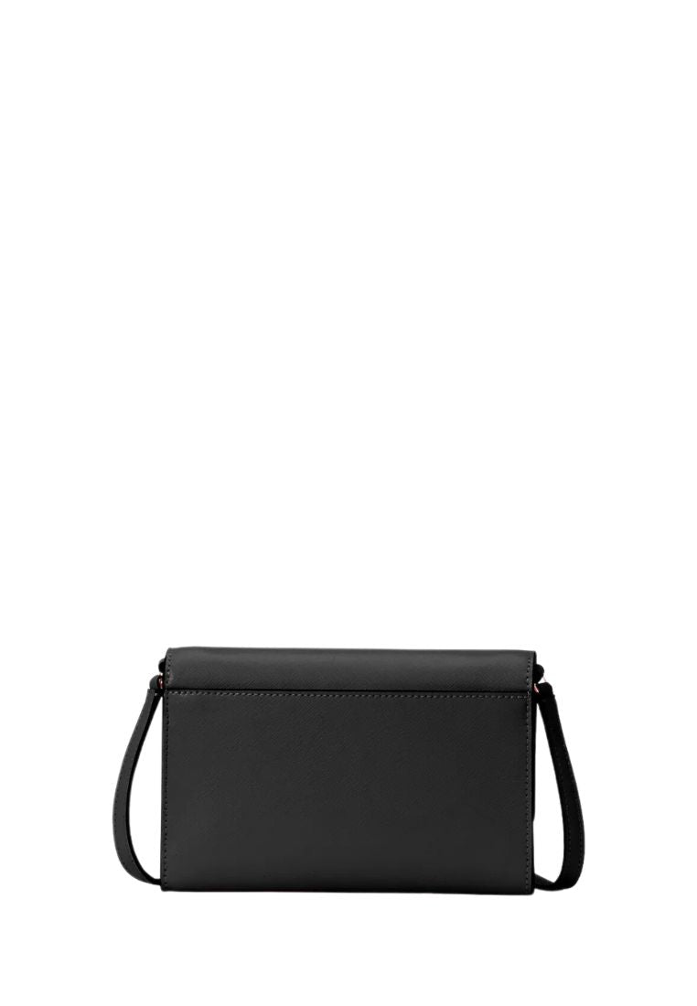 Perry Leather Crossbody Black