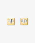 Phoebe Turnlock Studs Gold Silver