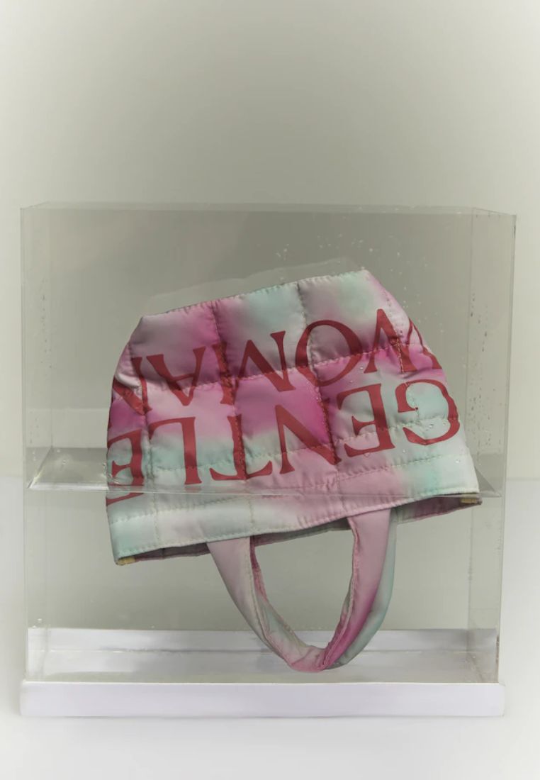 Pink Ombre Small Puffer Bag