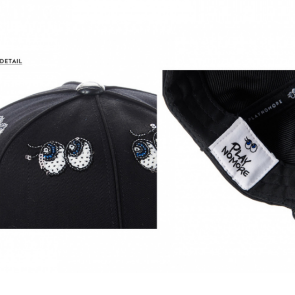 PLAYNOMORE SHY FRIENDS SNAPBACK - BLACK