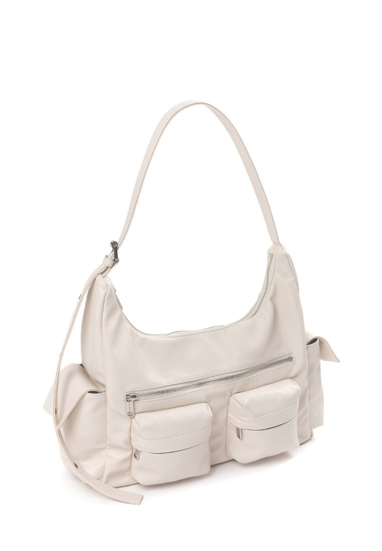 Pocket Mug Bag L Nappa Ivory