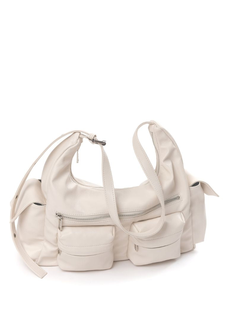 Pocket Mug Bag L Nappa Ivory