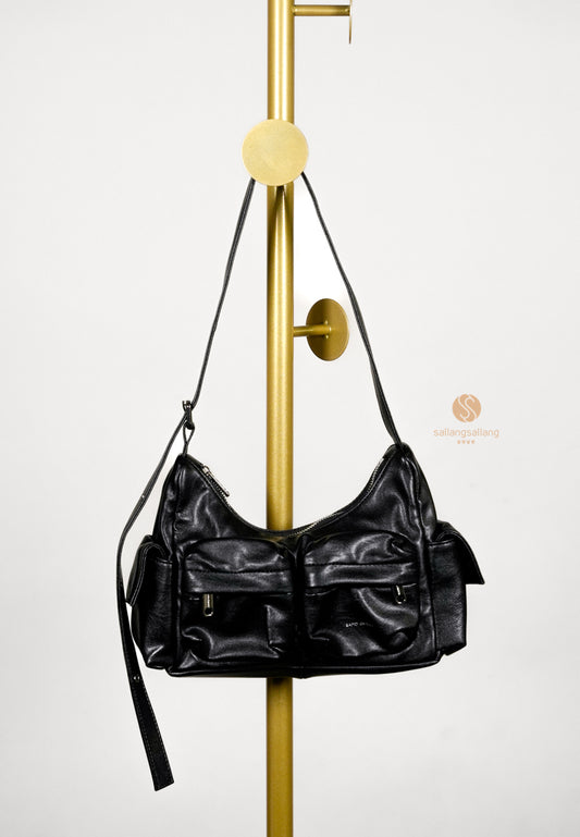 [DEFECT SALE 194] Pocket Mug Bag M - Nappa Black