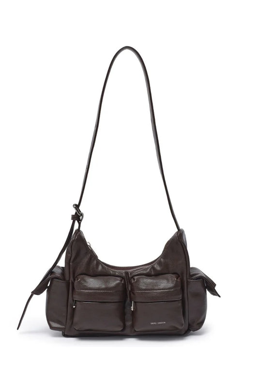 [DEFECT SALE 285] Pocket Mug Bag M Nappa Chocolate