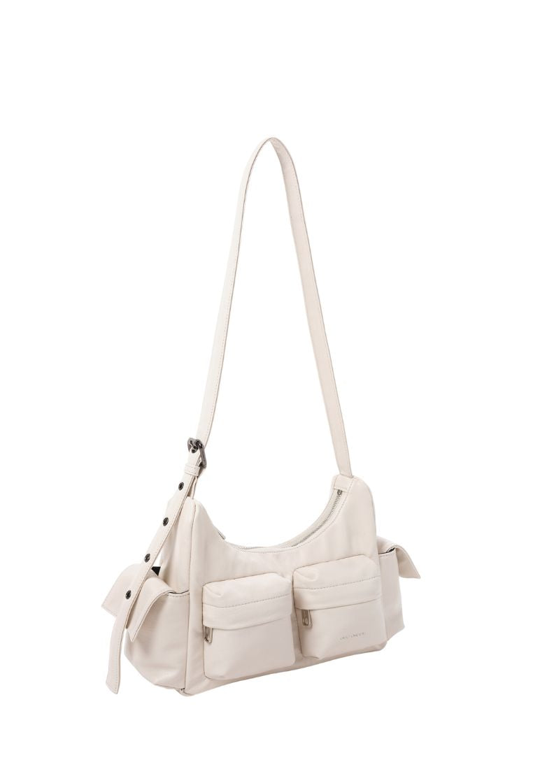 Pocket Mug Bag M Nappa Ivory