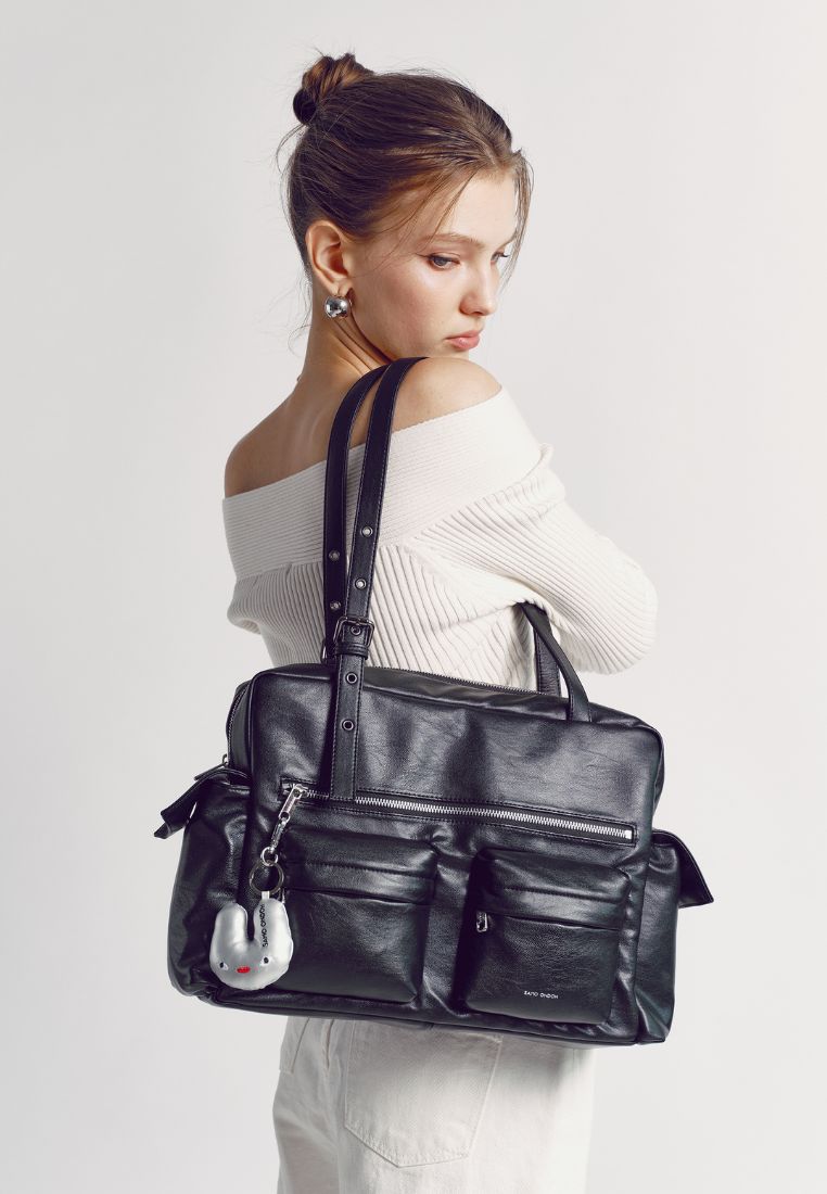 Pocket Utility Bag L Nappa Black