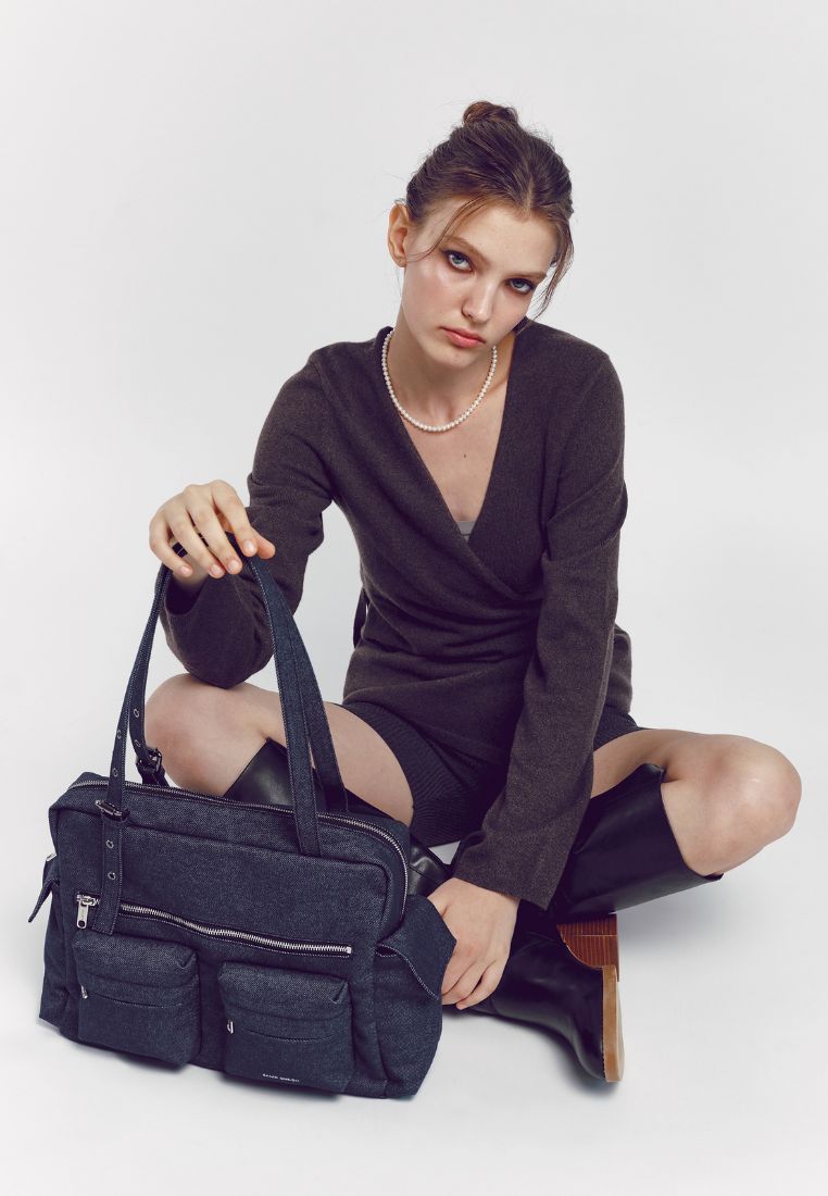 Pocket Utility Bag L Raw Denim