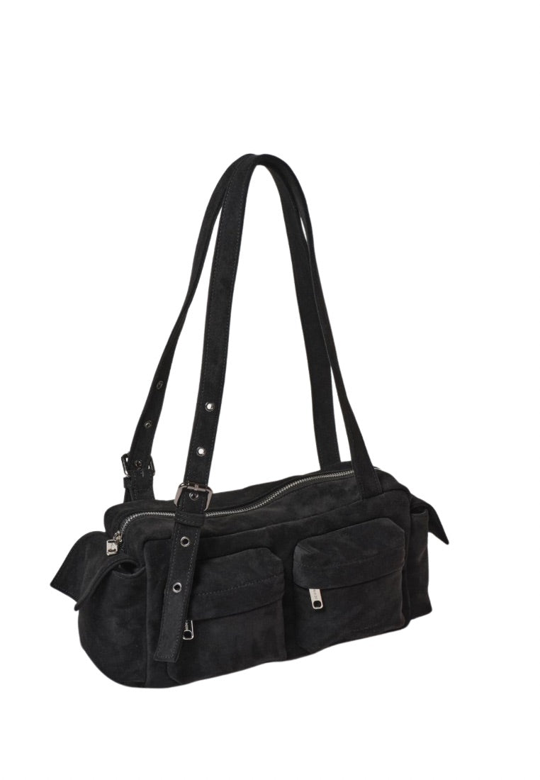 Pocket Utility Bag M Suede Black