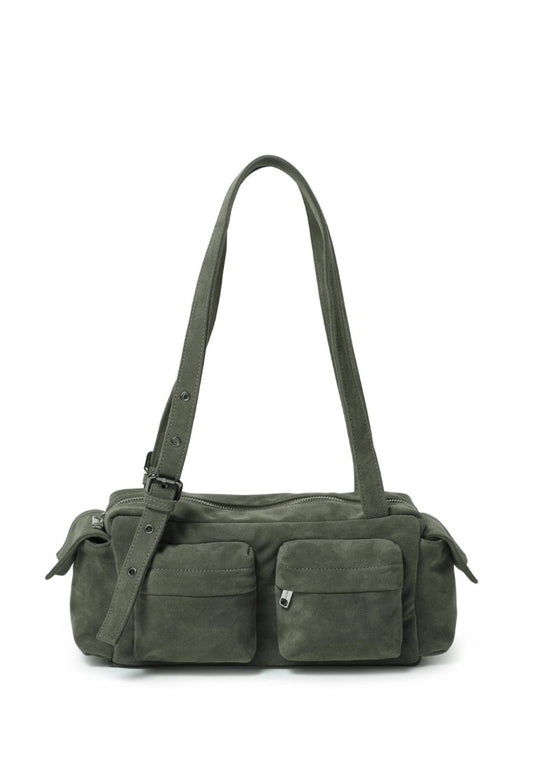 Pocket Utility Bag M Suede Khaki