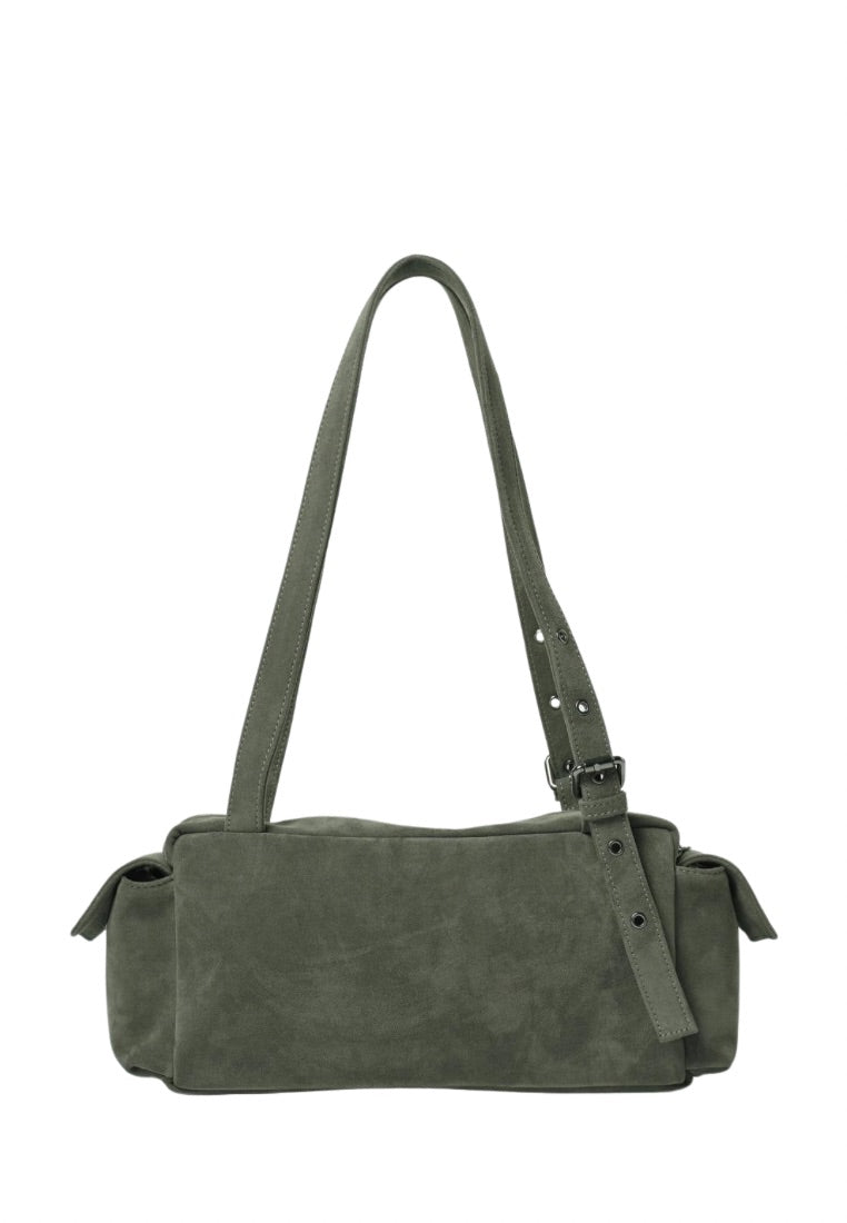 Pocket Utility Bag M Suede Khaki
