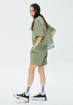 Point Mesh T-Shirt Light Khaki