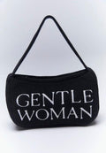 Preppy Knit Shoulder Bag Black