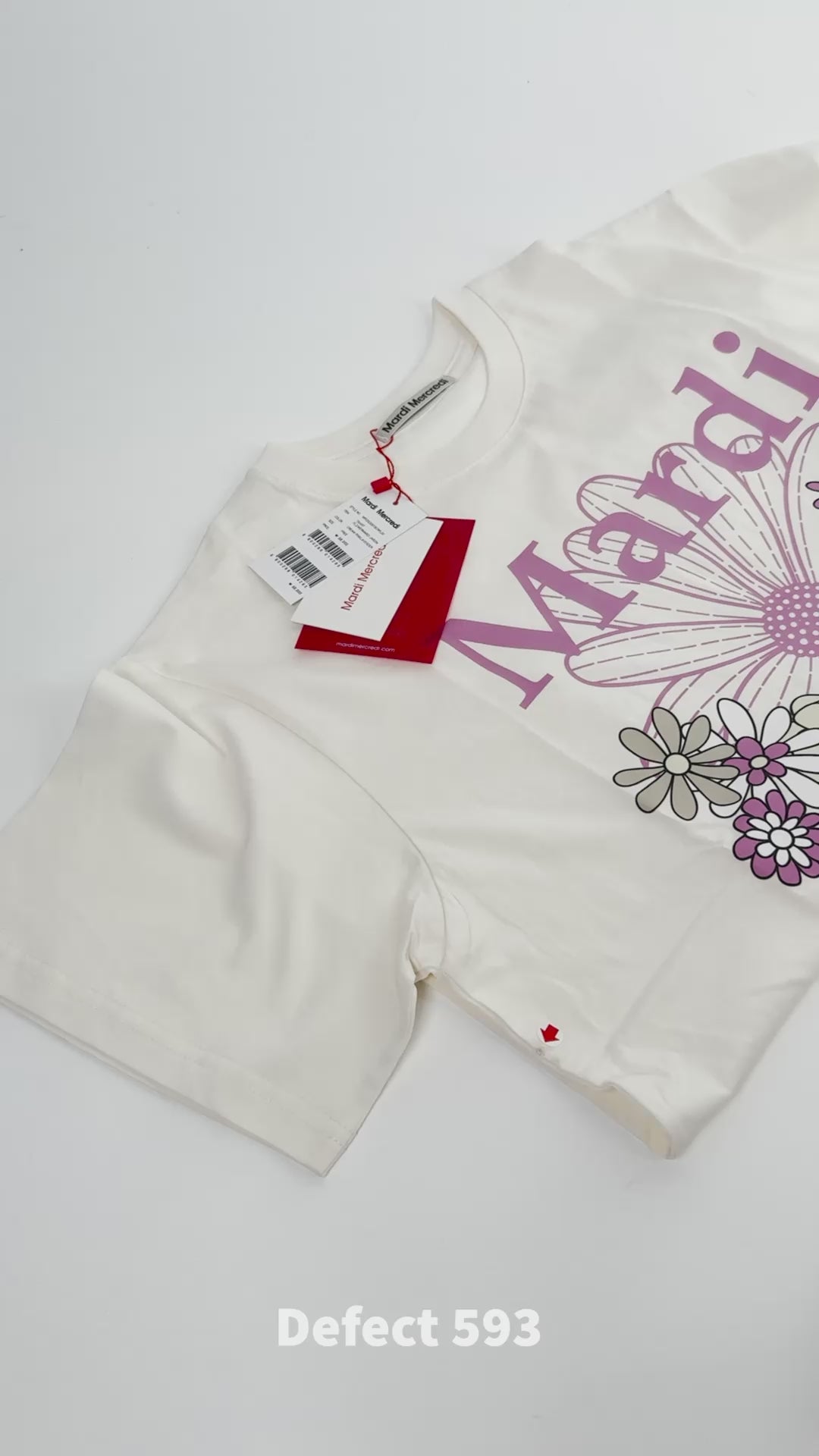 Tshirt FLOWERMARDI JARDIN Cream Pink Lavender