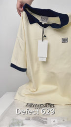 SMALL CLASSIC LOGO PK COLLAR POINT TEE ivory
